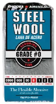 Rhodes American 0 Grade Fine Steel Wool Pad 12 Pk
