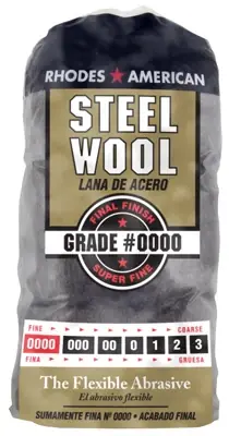 Rhodes American 2 Grade Medium/coarse Steel Wool Pad 12 Pk