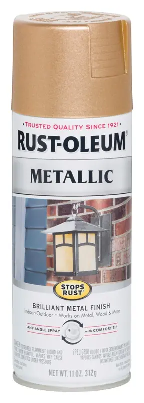 Stops Rust Metallic Spray Paint, Rose Gold, 11-oz.