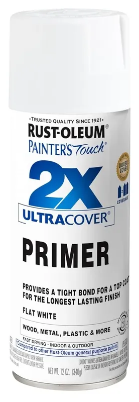 Painter‘s Touch 2x Spray Primer, White, 12-oz.