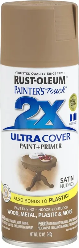 Painter‘s Touch 2x Spray Paint, Satin Nutmeg, 12-oz.