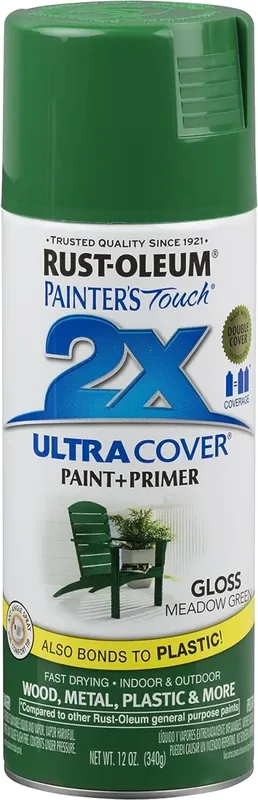 Painter‘s Touch 2x Spray Paint, Gloss Meadow Green, 12 Oz.