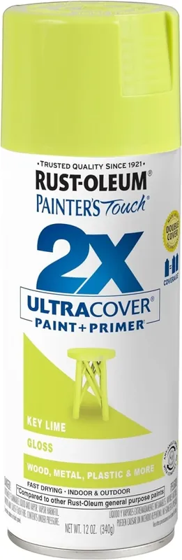 Painter‘s Touch 2x Spray Paint, Gloss Key Lime, 12-oz.