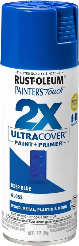 Painter‘s Touch 2x Spray Paint, Gloss Deep Blue, 12 Oz.
