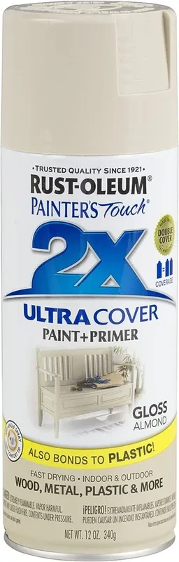 Painter‘s Touch 2x Spray Paint, Gloss Almond, 12-oz.