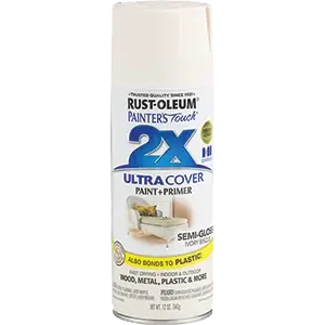 Painter‘s Touch 2x Spray Paint, Semi-gloss Ivory Bisquit, 12-oz.