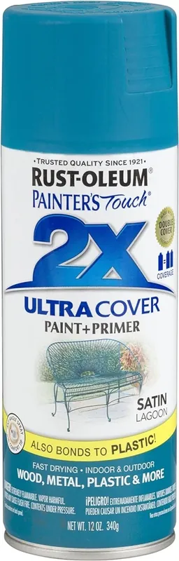 Painter‘s Touch 2x Spray Paint, Satin Lagoon, 12-oz.