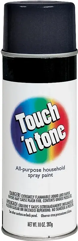 Touch ‘n Tone Spray Paint, Flat Black, 10-oz.