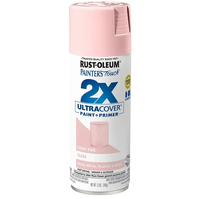 Painter‘s Touch 2x Spray Paint, Gloss Candy Pink, 12-oz.