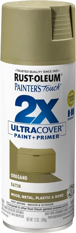 Painter‘s Touch 2x Spray Paint, Satin Oregano, 12-oz.
