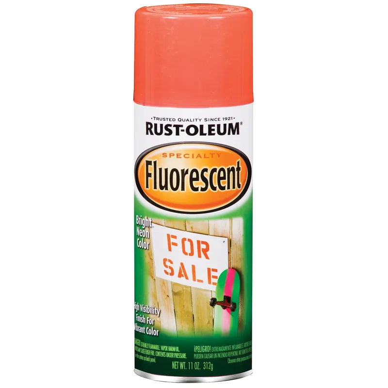 Specialty Spray Paint, Fluorescent Red Orange, 11-oz.