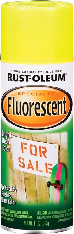 Specialty Spray Paint, Fluorescent Yellow, 11-oz.