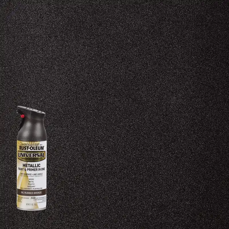 Universal Paint & Primer Metallic Spray Paint, Oil-rubbed Bronze, 11-oz.