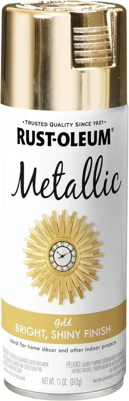 Specialty Metallic Spray Paint, Gold, 12-oz.
