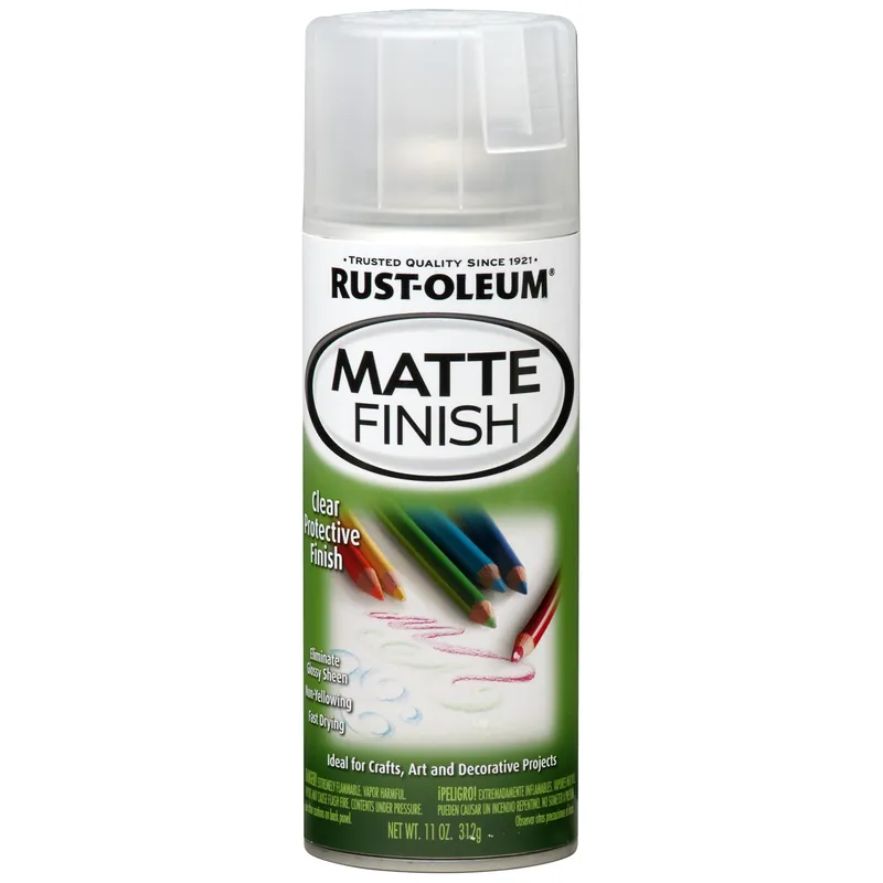 Specialty Matte Clear Spray Paint 11 Oz - Non-glossy Finish For Various Surfaces