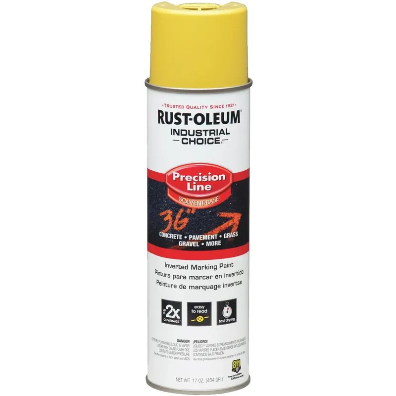 17 Ounce High Visibility Yellow Marking Paint - Precision Line Aerosol
