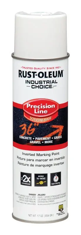 Industrial Choice White Inverted Marking Paint 17 Oz