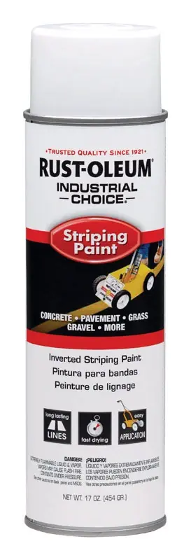 Industrial Choice White Inverted Striping Paint 18 Oz