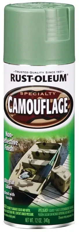Specialty Camouflage Spray Paint, Army Green, 12-oz.