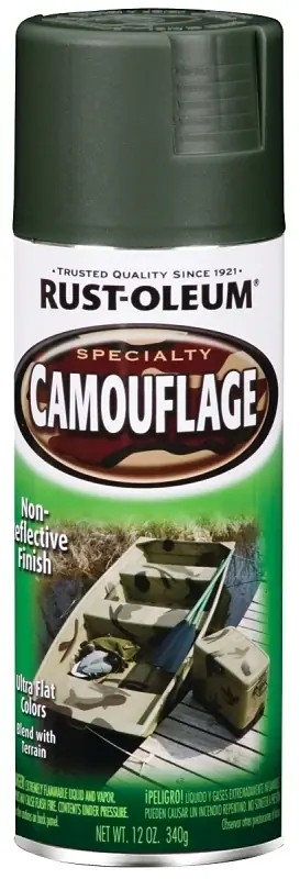 Specialty Camouflage Spray Paint, Deep Forest Green, 12-oz.