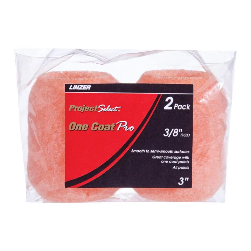 Project Selet One Coat Pro Polyester 3 In. W X 3/8 In. Regular Paint Roller Cover 2 Pk