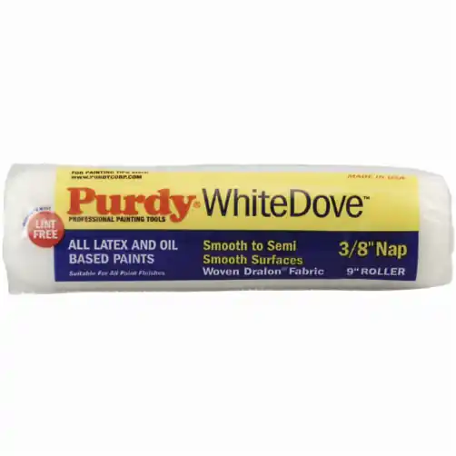 White Dove Woven Fabric 9 In. W X 3/8 In. Paint Roller Cover 1 Pk
