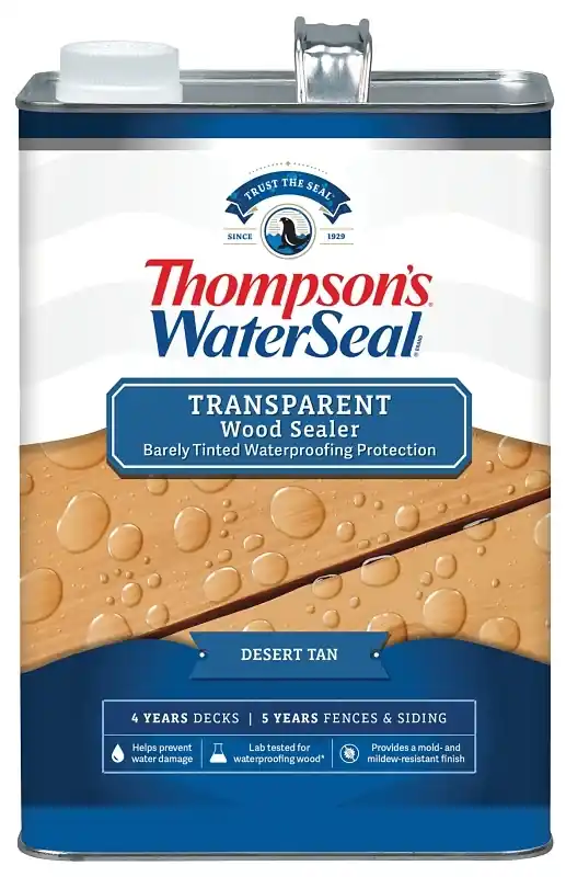 Waterproofing Stain, Transparent, Dessert Tan, 1-gallon