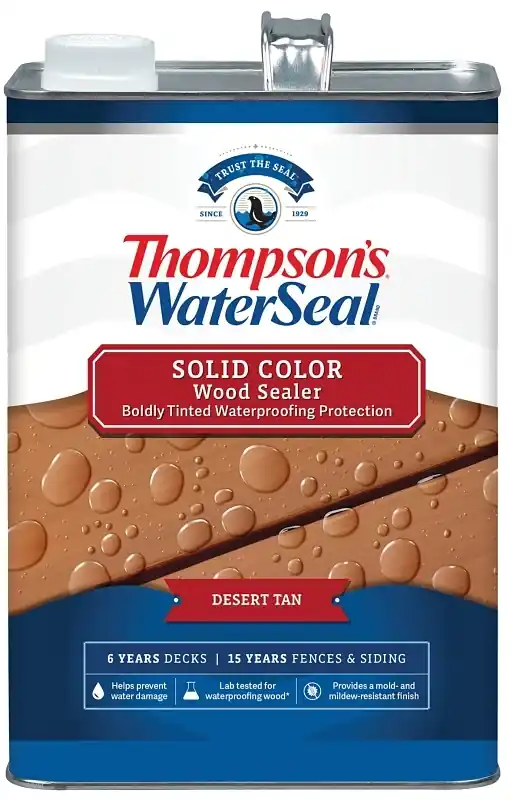 Solid Desert Tan Water-based Acrylic/alkyd/urethane Waterproofing Wood Stain An