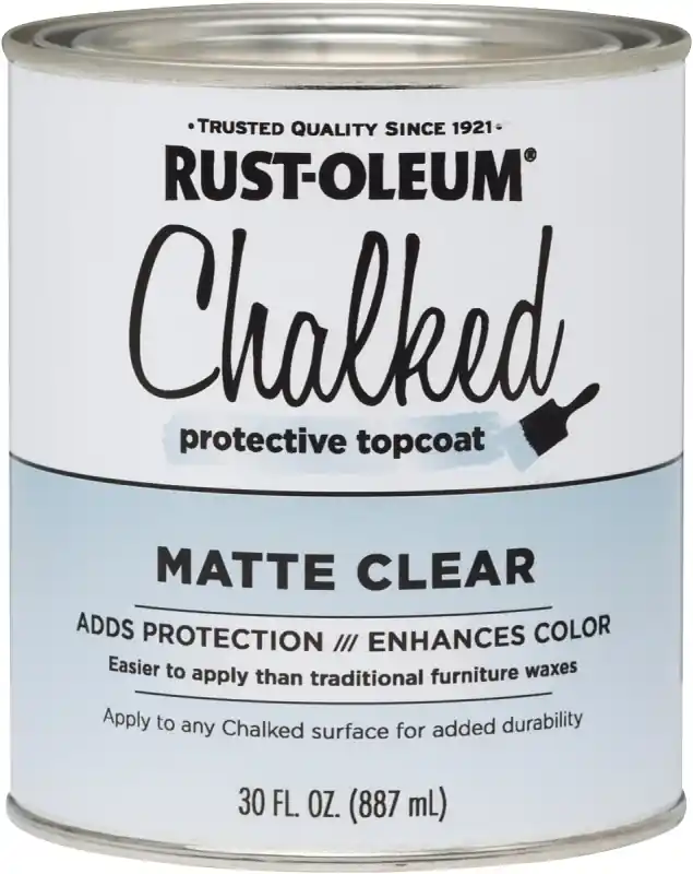 Chalked Paint Finish Wax, Matte Clear, 30 Oz.
