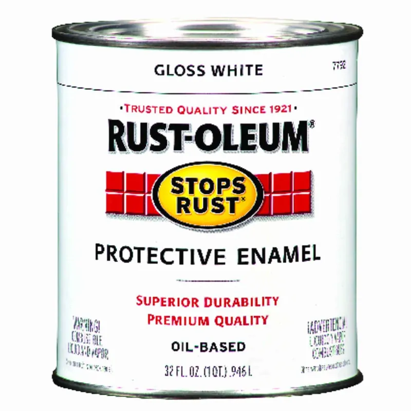 Stops Rust Qt. White Gloss Enamel