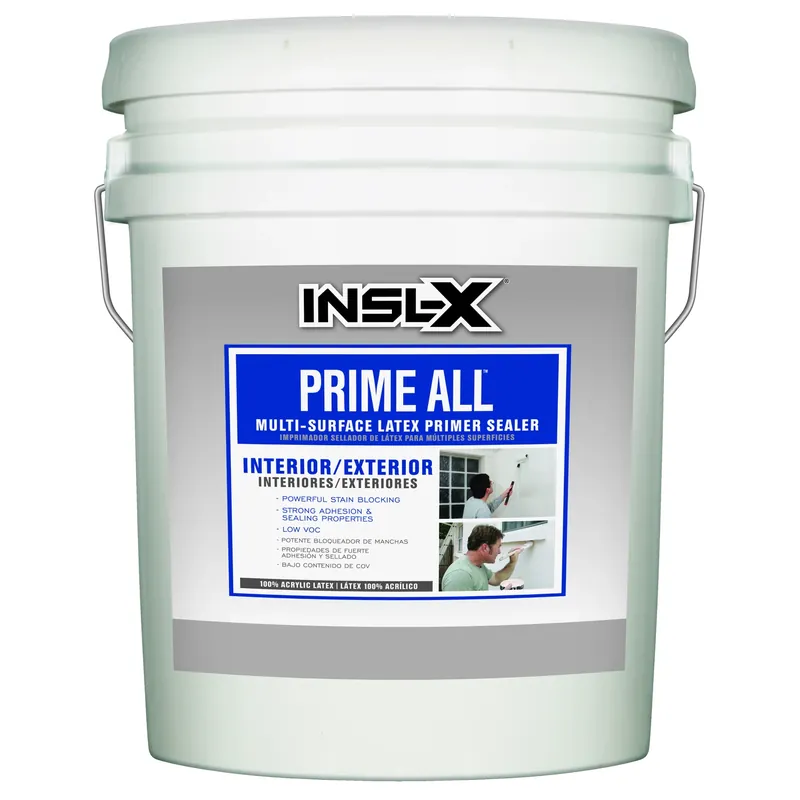 Prime All White Flat Water-based Acrylic Latex Multi-surface Primer Sealer 5 Gallon