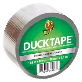 Chrome Metallic Duct Tape, 1.88 Inches X 10 Yards
