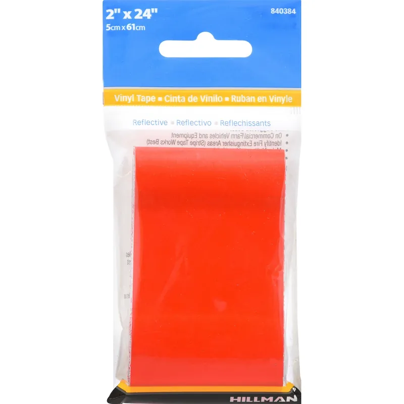 2 In. W X 24 In. L Red Reflective Safety Tape 1 Pk