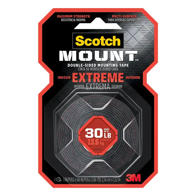 Extreme Mounting Tape, Double-sided, 1 In. X 5 Ft.