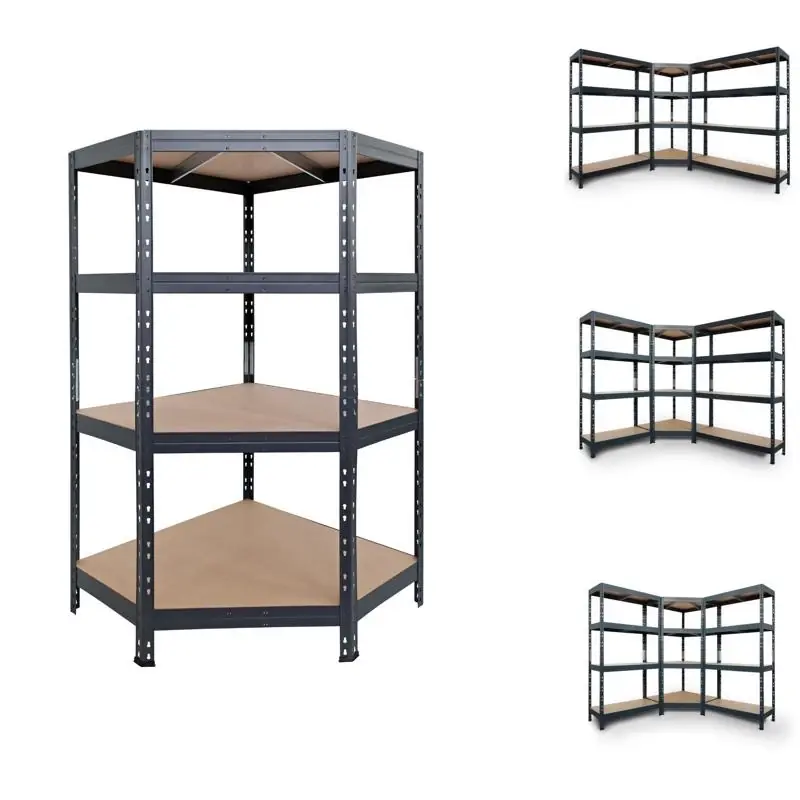 Garage Corner 71 In. H X 35 In. W X 18 In. D Metal Shelving Unit