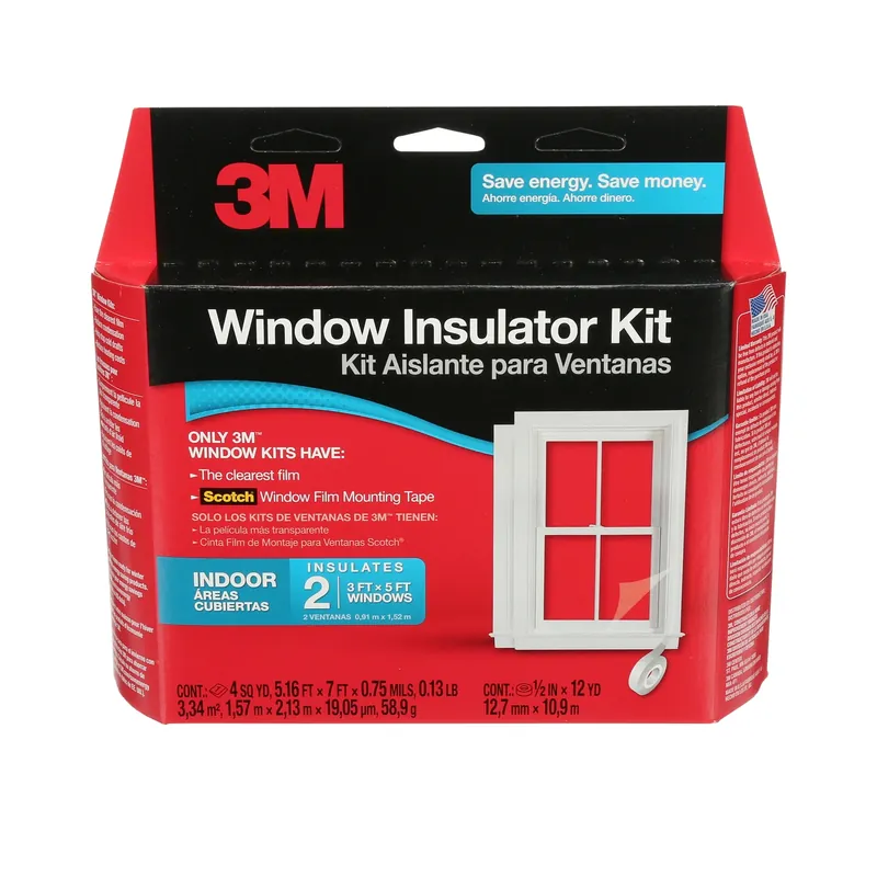 Indoor Window Film Insulator Kit 36 In. L X 60 In. W 2 Pk
