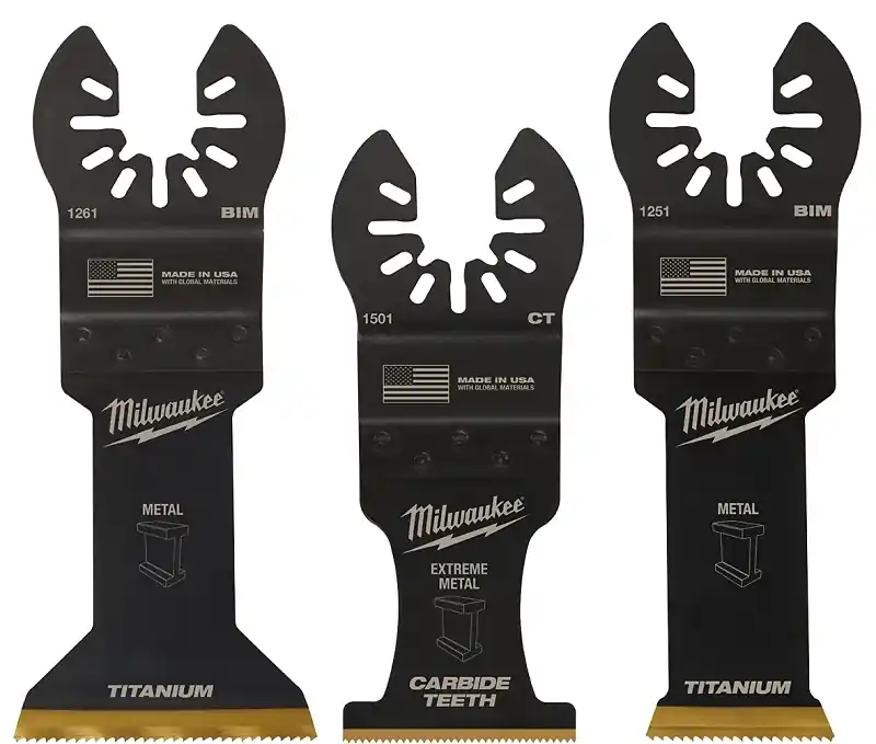 Universal Fit Open-lok Carbide Multi-tool Oscillating Blade Set Extreme Metal 3 Pk