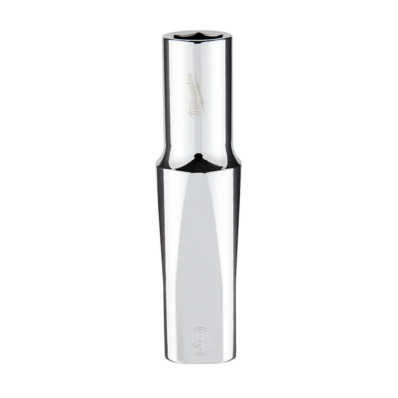 3/8 In. Drive 9 Mm 6-point Deep Metric Socket With Four Flat Sides