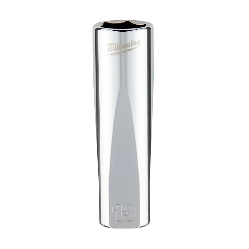 3/8 In. Drive 13 Mm 6-point Deep Metric Socket With Four Flat Sides