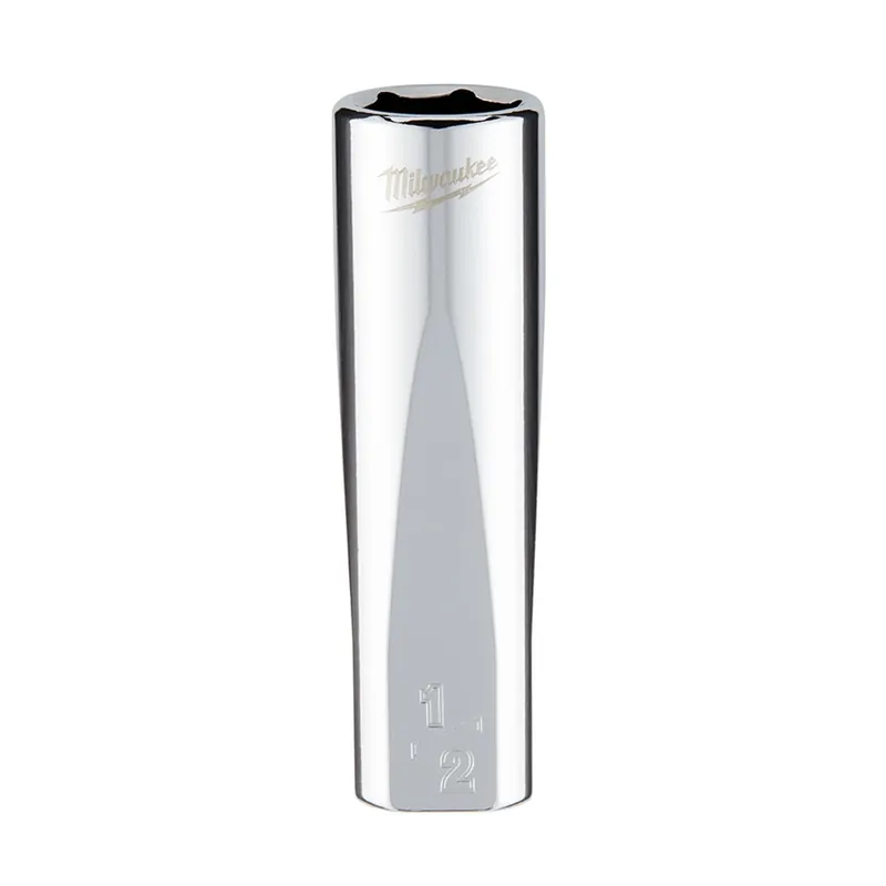 3/8 In. Drive 1/2 In. 6-point Deep Socket With Four Flat Sides