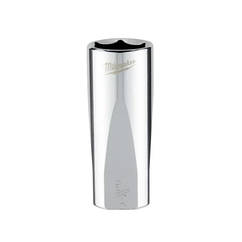 3/8 In. Drive 3/4 In. 6-point Deep Socket With Four Flat Sides