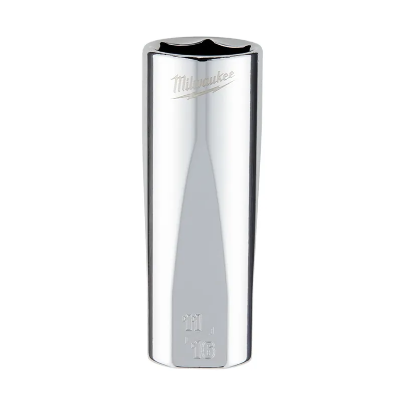 3/8 In. Drive 11/16 In. 6-point Deep Socket With Four Flat Sides