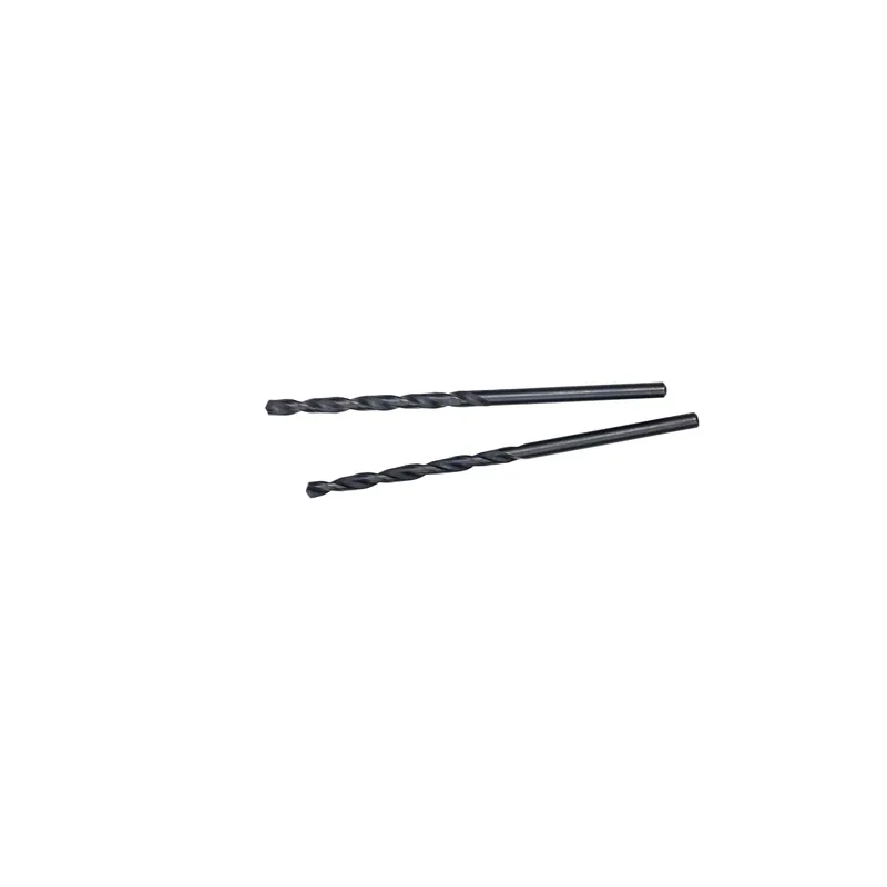Thunderbolt 3/32 In. X 2-1/4 In. L Black Oxide Drill Bit Round Shank 2 Pk