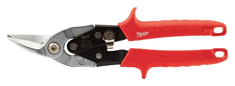 10 In. Forged Alloy Steel Left Serrated Aviation Snips 22 Ga. 1 Pk