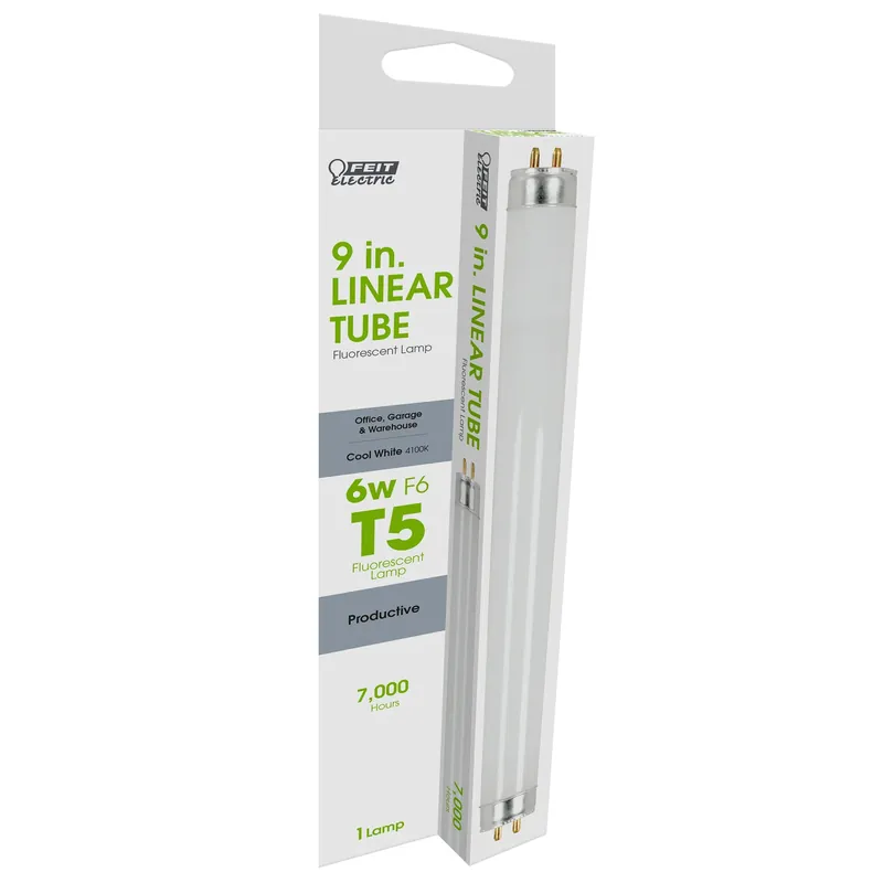 Legacy Bulbs 6 W T5 0.63 In. D X 9 In. L Fluorescent Bulb Cool White Linear 4100 K 1 Pk