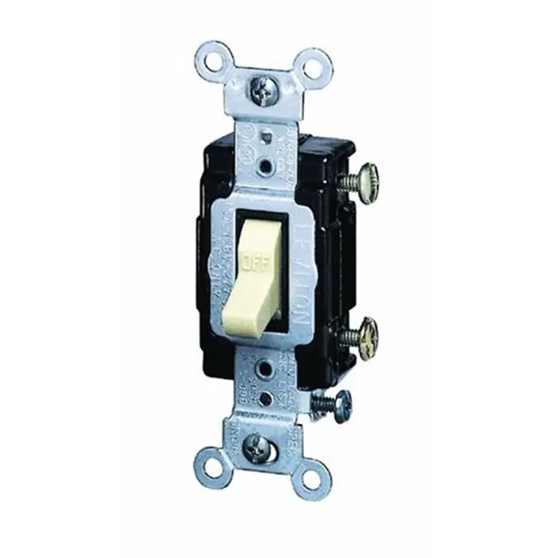 15 Amps Single Pole Toggle Ac Quiet Switch Ivory 1 Pk