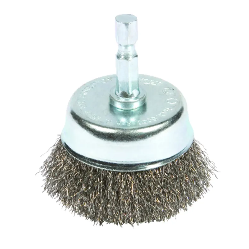 Crimped Wire Cup Brush, 3 X .25 X .012-in.