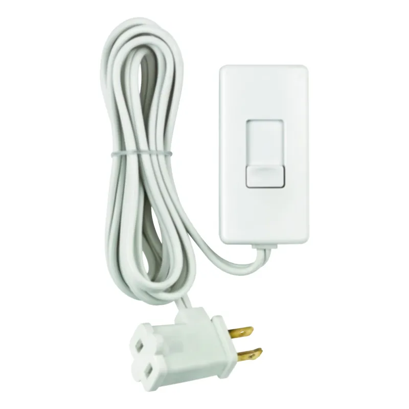 White 150/300 W Plug-in Dimmer Slide Switch 1 Pk