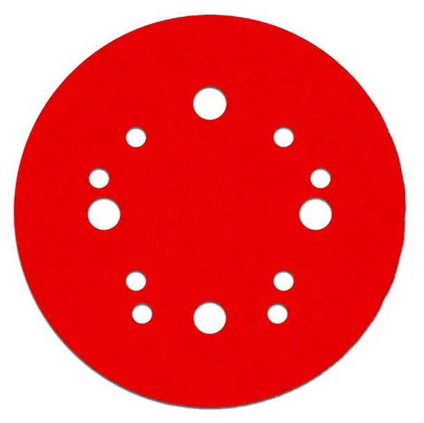 5 In. Ceramic Blend Hook And Lock Sanding Disc 80 Grit Coarse 15 Pk