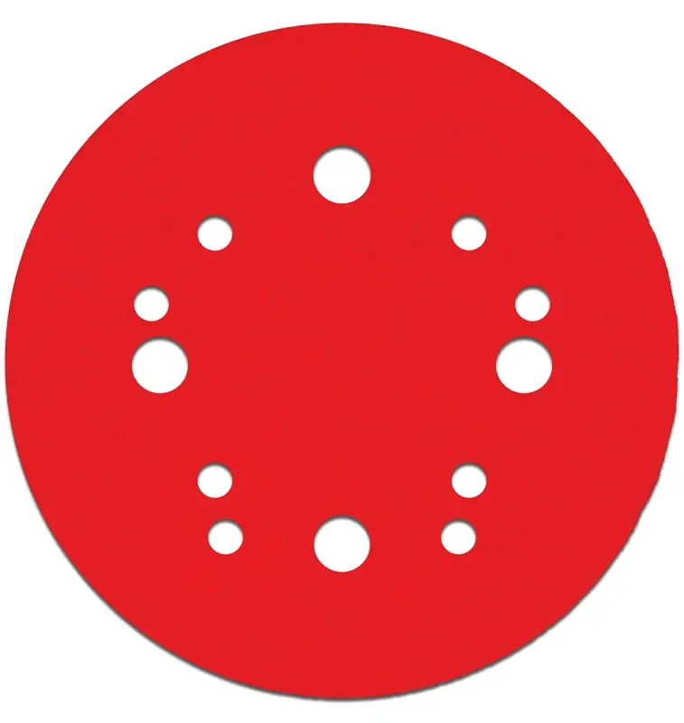 5 In. Ceramic Blend Hook And Lock Sanding Disc 80 Grit Coarse 50 Pk